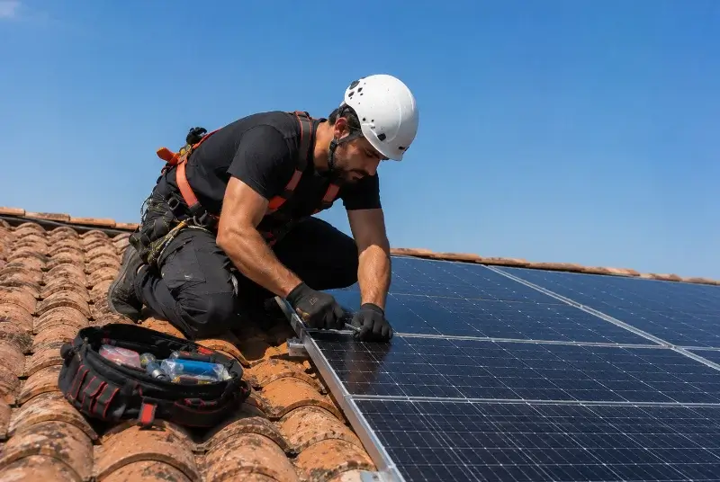 Maintenance et monitoring de panneaux solaires à Saint-Féliu-d'Avall